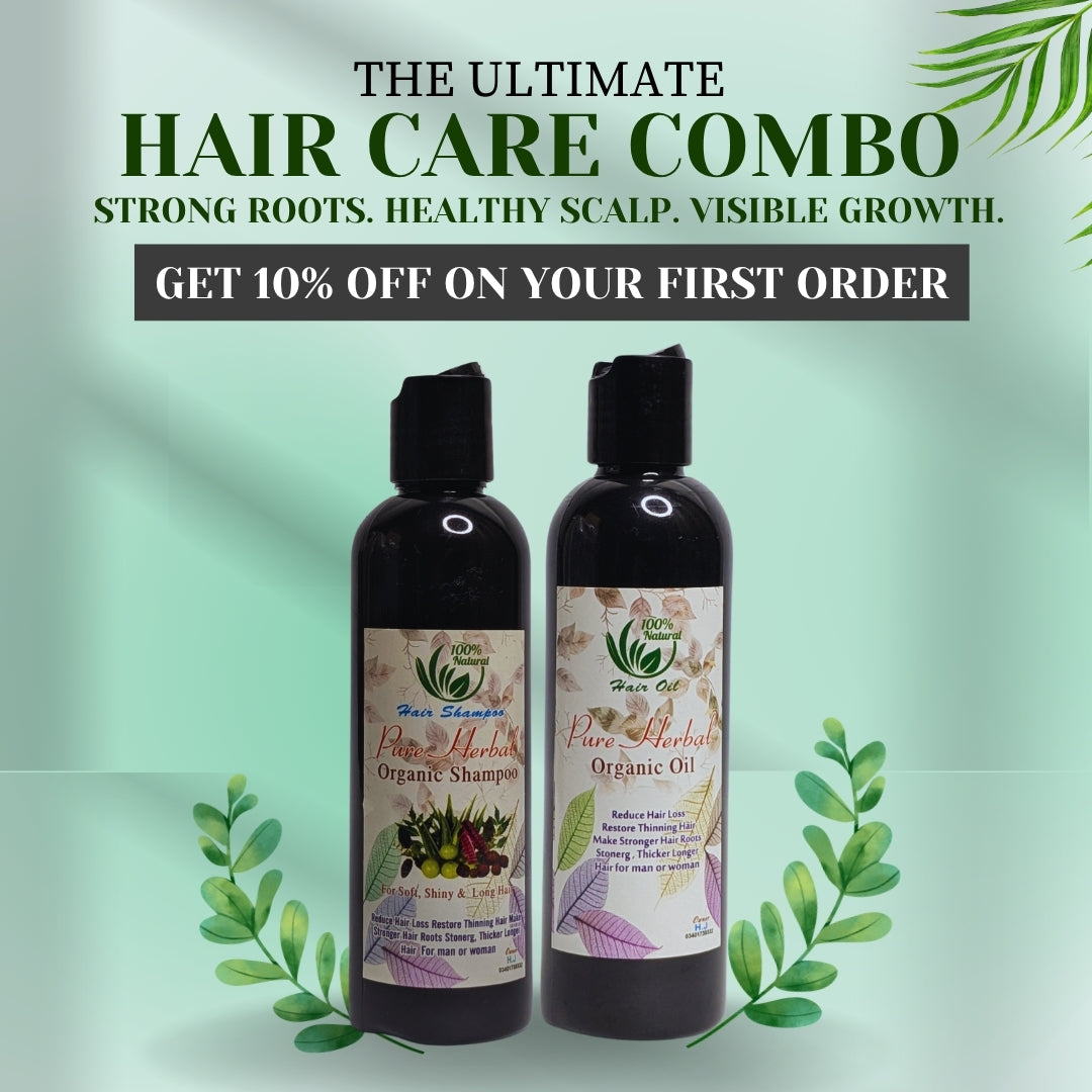 2-in-1 Herbal Hair Care – Oil + Shampoo
